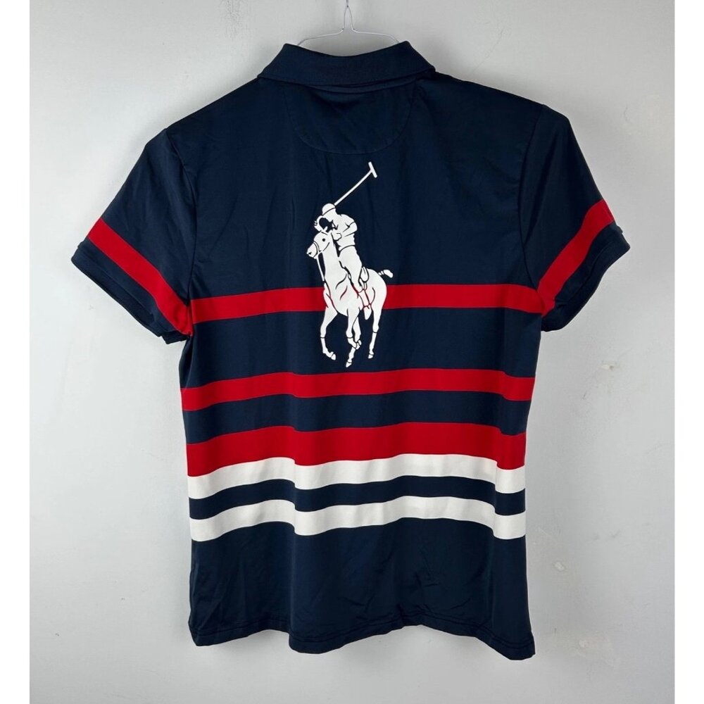 RYDER CUP 2025 POLO SHIRT RALPH LAUREN GOLF GIFT BETHPAGE Blue WOMENS LARGE EUC - Picture 7 of 12